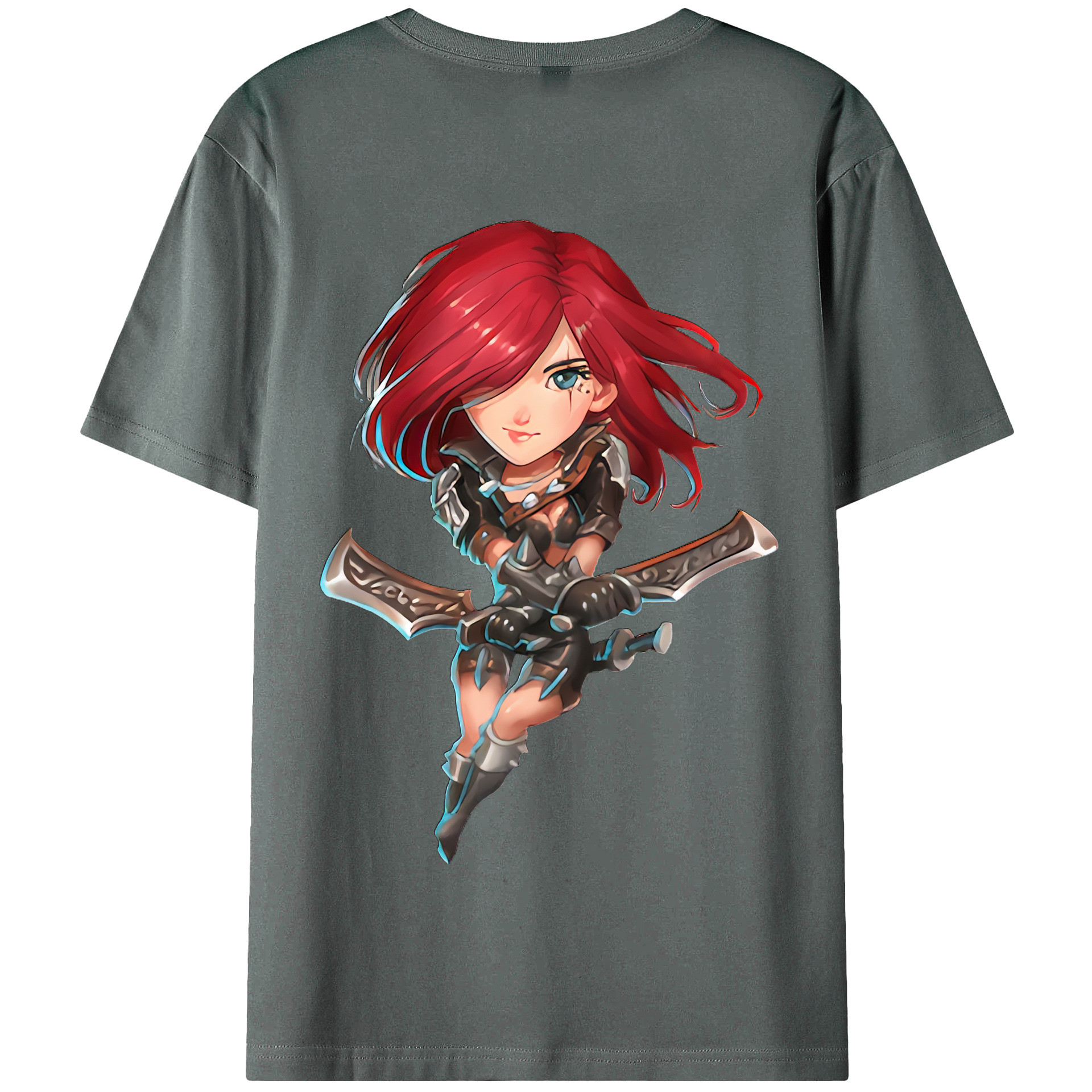 リーグ・オブ・レジェンド League of Legends LOL 綿100％半袖Tシャツ（背面プリント）
